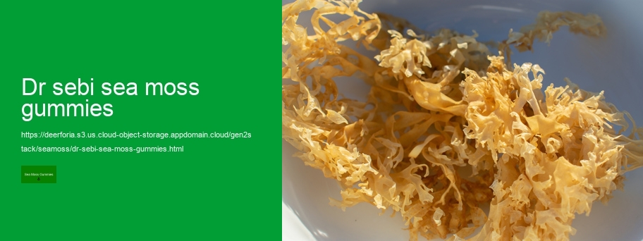 wild and organic sea moss gummies